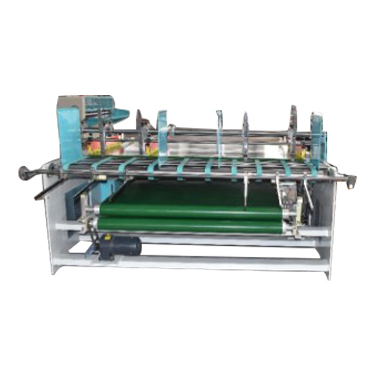 Semi Auto Folder Gluer Machine Pressing Type Slotted Type Carton Box Stable