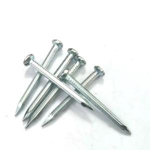 China Straight Fluted Concrete Nails Strong Magnet Steel Grooved Nails wholesale