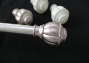 China Plastic Pumpkin Shaped 28mm Curtain Pole Finials wholesale
