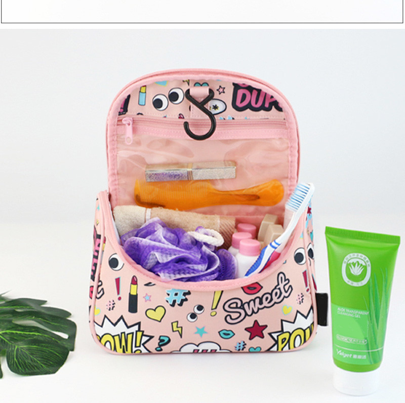 Portable Travel Oxford Waterproof Cosmetic Hanging Bag