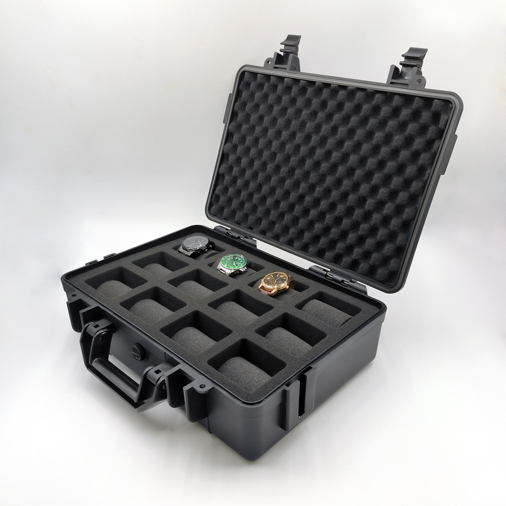 Twelve 12pcs Waterproof Watch Box Pp Alloy Plastic
