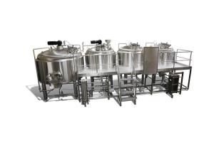 China Food Grade 4 Vessel Brewhouse 5000L Direct Fire Brew Kettle SS304 / 316 Material wholesale