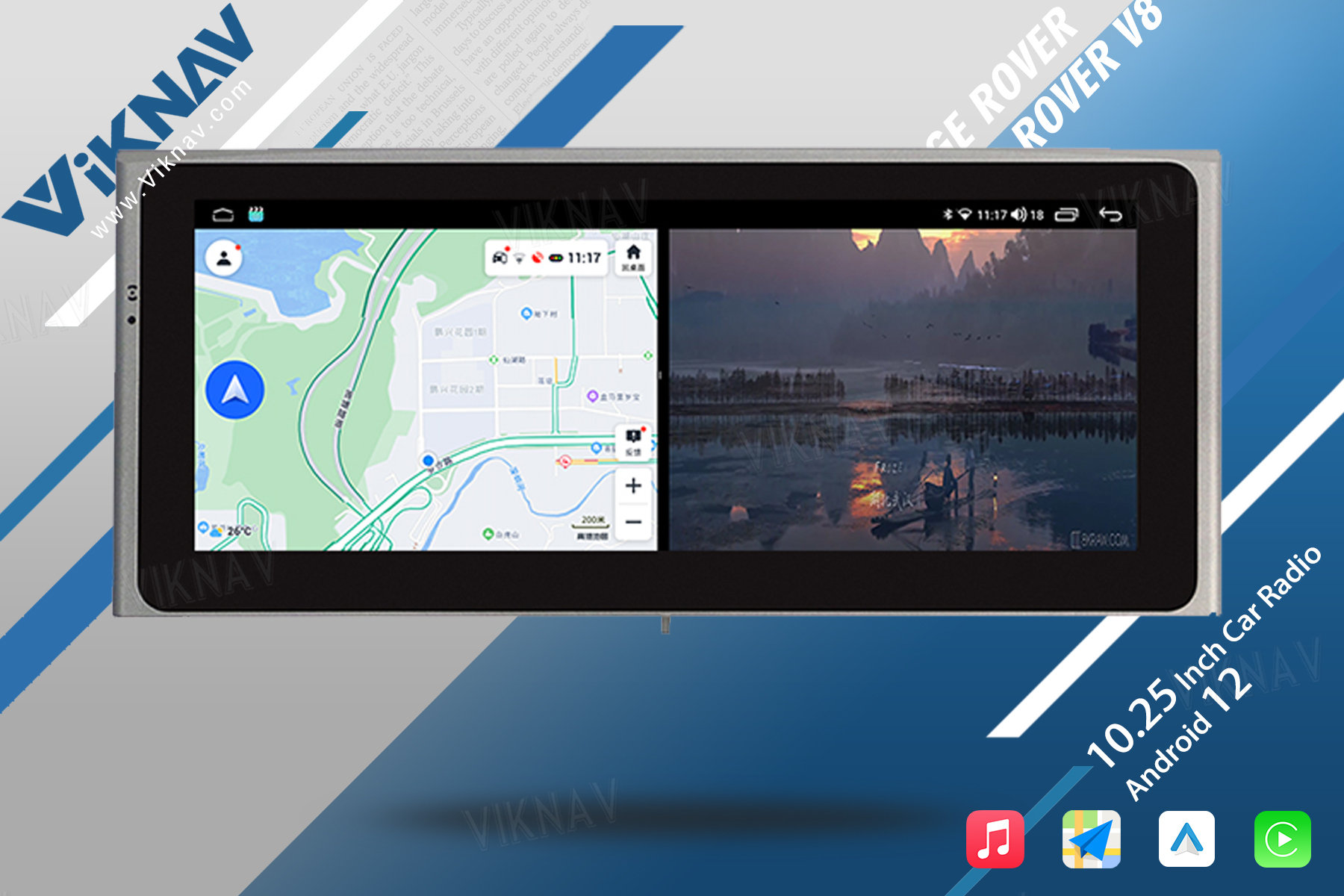 Android Auto Stereo Car Radio For Land Rover Range Rover Vogue V8 1998-2012 Multimedia Player Touch Screen Carplay