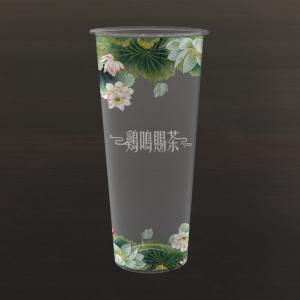 China 16oz PP Plastic Cup / Disposable Fashion Customized Plastic Cup With Lid And Straw on sale