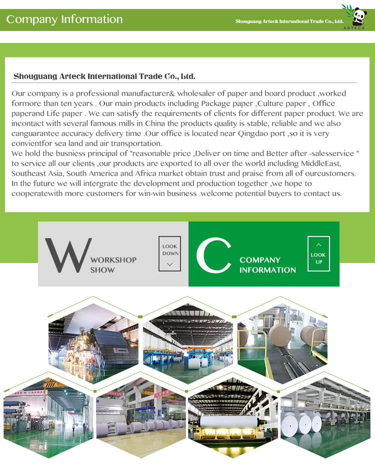 300gsm Coated Gloss Writing and Printing Paper 100% Virgin Pulp Raw Material Used
