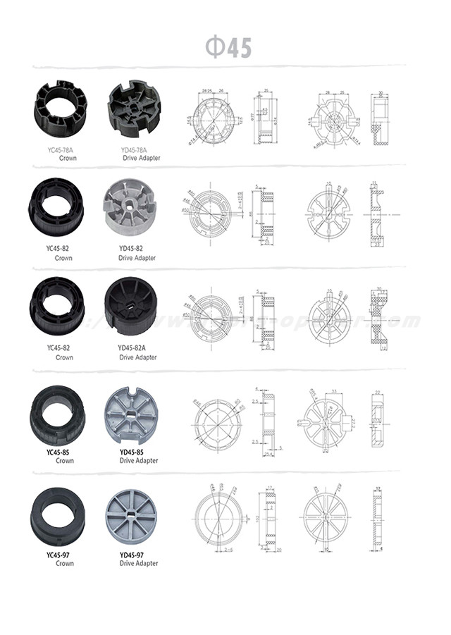 AC 220V 10N.M 15RPM Tubular Motor Roller Shutter