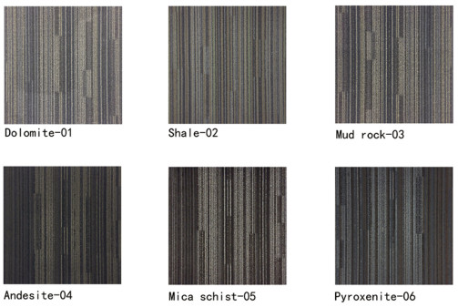 Modern PVC Backing Backing Carpet Tiles With Bfl Flame Retardant