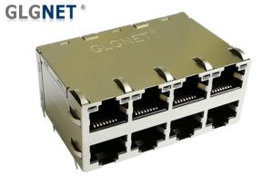 China Stacked Magnetic RJ45 Connector wholesale