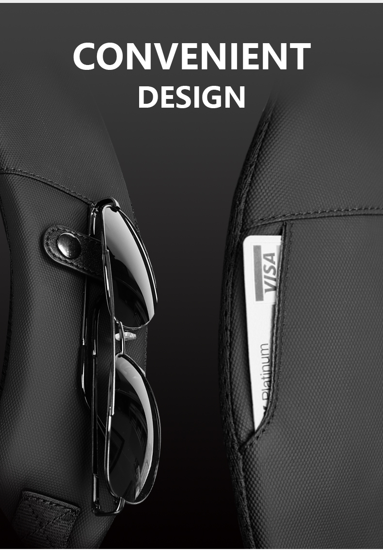 Zipper Closure Waterproof Business Backpack Dual Space Storage