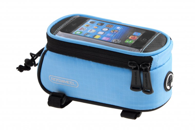 Roswheel 5.5 " L preto da bicicleta da bicicleta frente telefone Bag titular Pouch Zip par