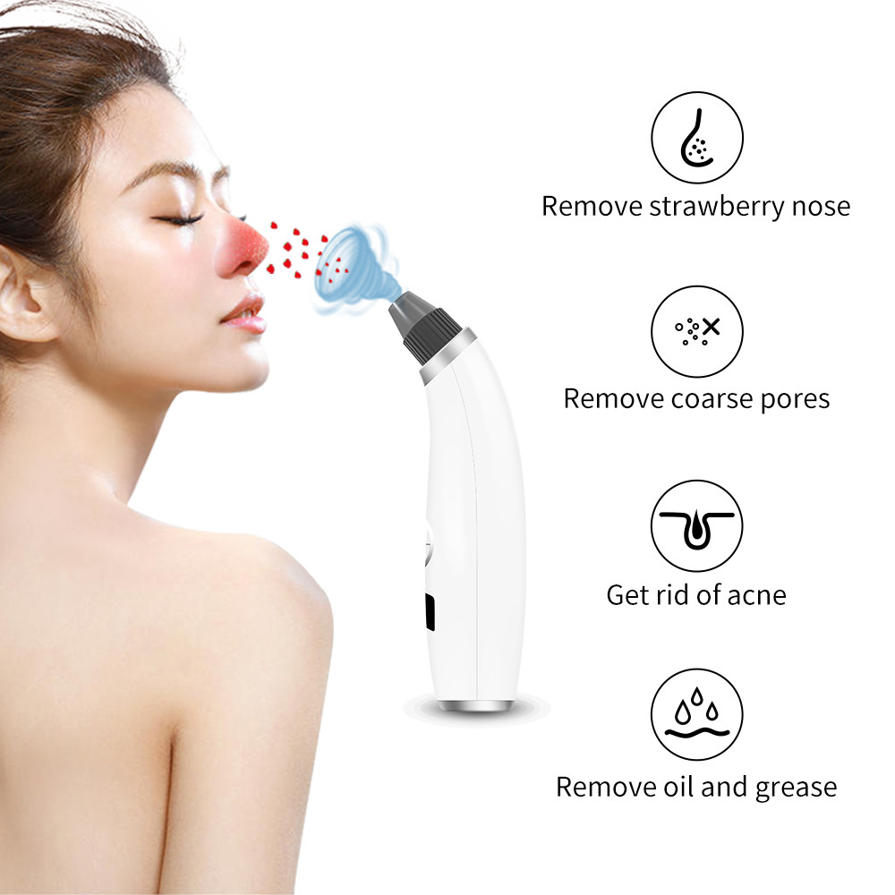 Home Usage Blackhead Remover Machine Rechargeable Face Massager Wrinkle Reducer