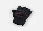 Half Finger Wrist Support Gloves , Gym Weight Lifting Gloves For Men