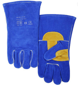 Quality Comfortable Protective Work Gloves , Welding Jnm Leather Safety Gloves For BBQ for sale