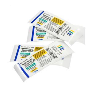 China Anti Fake 15ml Bottle Labels , PMS Color Waterproof Bottle Labels wholesale