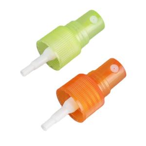 China Green Orange Plastic 24mm Mist Spray Pump For PET Bottle wholesale