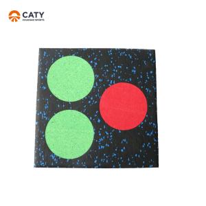 China Practical Fitness Floor Mats 1000x1000mm , Shock Resistant Gym Floor Squares wholesale
