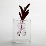 Creative Artistic Double Height Borosilicate Glass Vases