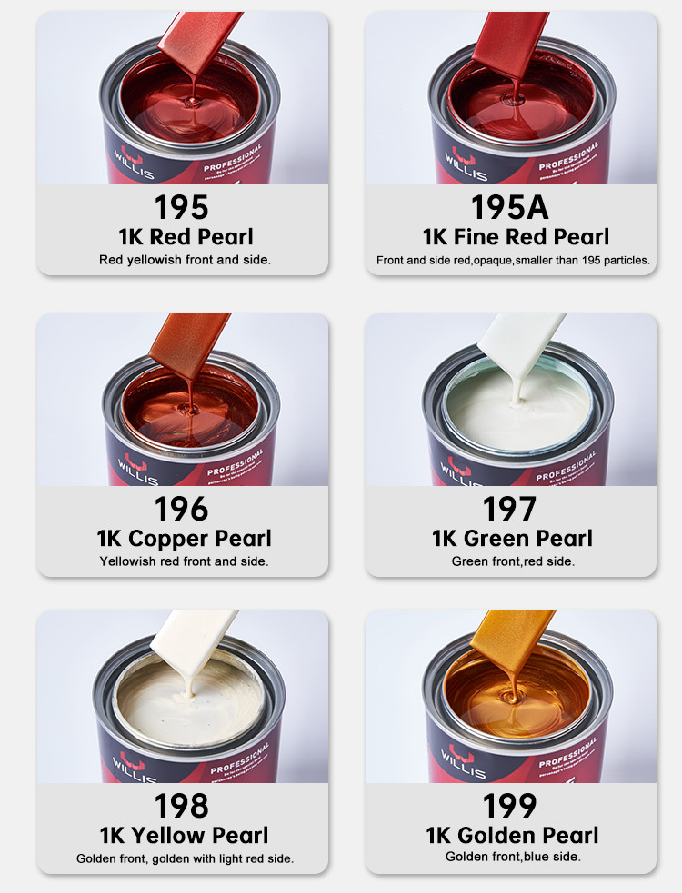 High Gloss Fast Dry Water Resistance Pearl Automotive Paint Pearl Car Paint Automotive Paint Brands