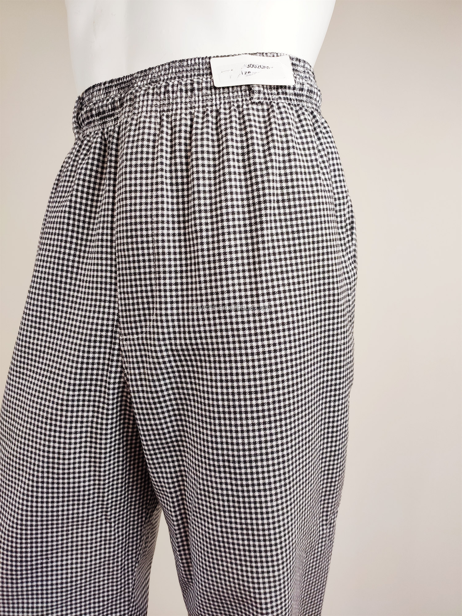 Men Women Restaurant Use Unisex Chef Pants Polyester / Cotton Material