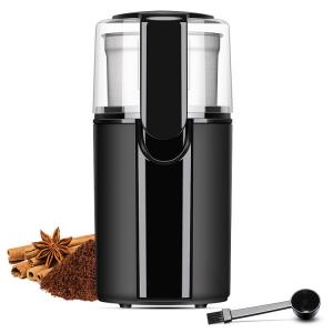 China UL Plug Electric Coffee Grinder Coarse Powder Black Stainless Steel Coffee Grinder Machine wholesale