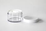 Round Thick Wall Face Cream Jars 150g , Clear PET Plastic Cosmetic Cream