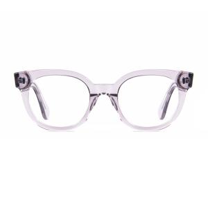 China Clear Color Round Acetate Glasses Frame Unisex Fashion 49-21-145 Mm wholesale