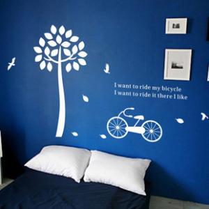 China Large Wall Flower Tree Stickers HB-124 / Decal Wall Stickers wholesale