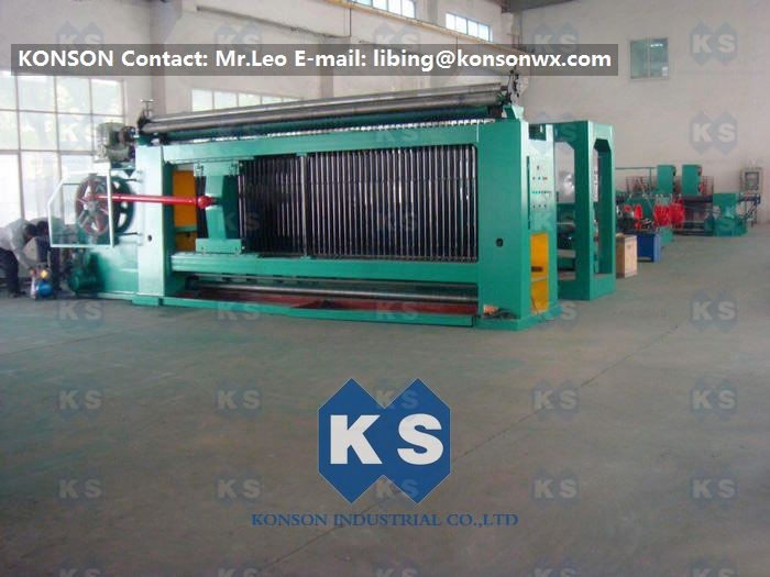 Galvanized / PVC Coated Wire Gabion Box Machine With Wrapped Edge Machine