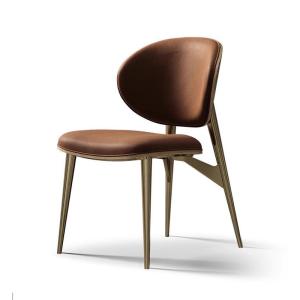 China High Back Comfortable Upholstered Dining Chairs Modern Metal Dining Chairs wholesale