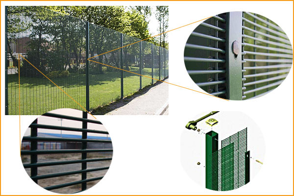 Anti-climb 358 security fence prison mesh for garden fence