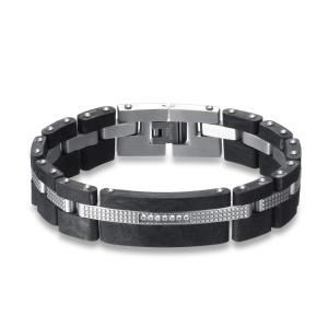 China Waterproof Stainless Steel Bangle Jewelry Custom Engraved Bracelets For Couples wholesale