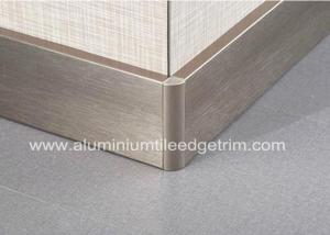China Titanium Gold Aluminium Skirting Boards Perth / Bunnings For Wall Edge Protection wholesale