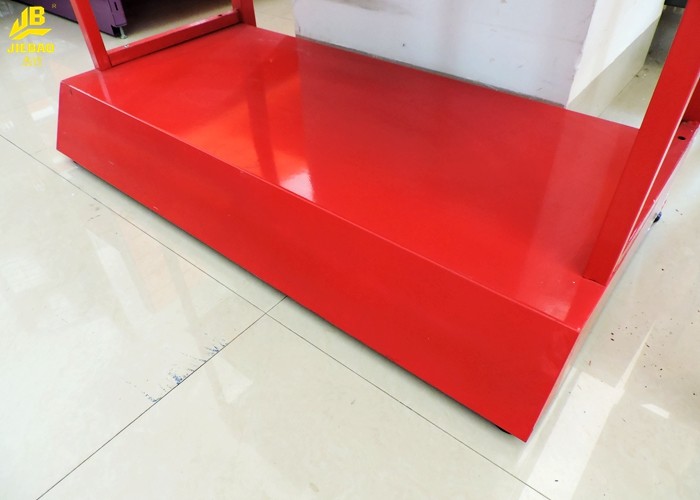 Disassembly Light Duty Storage Rack With Custom Logo Advertising Board Red Colour