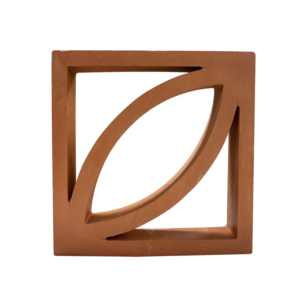 800 Centigrade Heat Insulation Terracotta House Build Block Decorative Material Rectangle Hollow Perforated Brick Outside