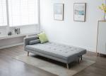 Light Grey Modern Bedroom Furniture Armless Burlap Fabric Living Room Sofa