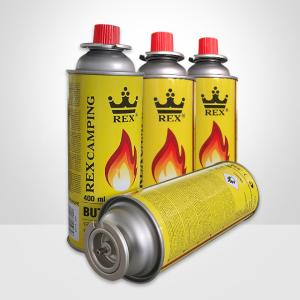 China 65mm Tinplate Portable Butane Gas Canister For BBQ Gas Stove wholesale