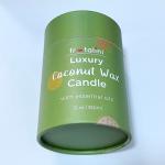 Cardboard Round Tube Packaging Box For Tea Light Candle Glass Bottle