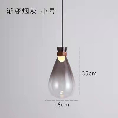 Nordic Modern Creative Glass Gloss Wishing Bottle Chandelier Simple Bedroom Bedside Bar Restaurant Lamp(WH-GP-112)