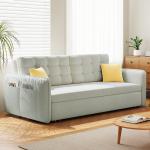 Jieshun Furniture Sliding Iron Frame Rental House Living Room Velvet Lazy Sofa