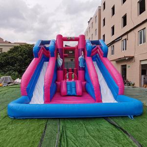 China UVproof Obstacle Course Jump House , PVC Big Inflatable Bounce House wholesale