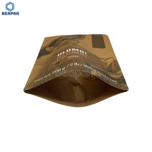 China Aluminum Foil Stand Up 150g Kraft Paper Coffee Bags wholesale