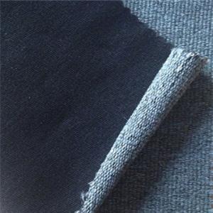 China winter french terry knit denim fabric for jeans wholesale