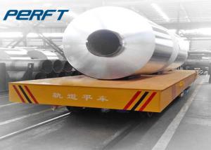 China ​30 Ton Electric Battery Operated Four Wheel Coil Transfer Trolley For Aluminium Steel Coils Transportation wholesale