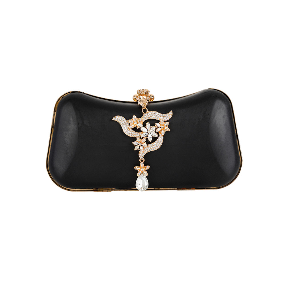 Shiny Flower Lock Irregular Gold Purse Frame 205*105mm