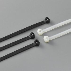 China 11.8 Inch Black Nylon Cable Tie Wrap With Stainless Steel Inlay Metal Insert wholesale