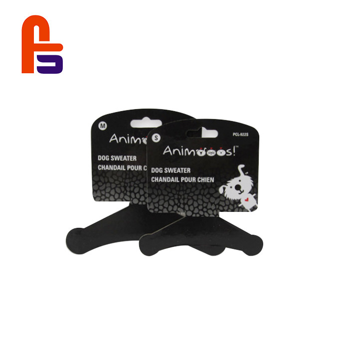 Air Hole Retail Paper Clothes Hangers For Pets Clothes Custom Cardboard Hangers