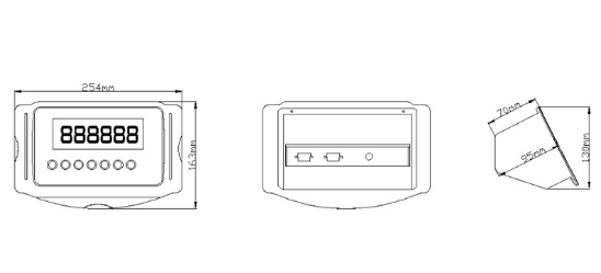 Logistics Electronic Digital Scale Indicator Platform Scale Indicator With LED Display