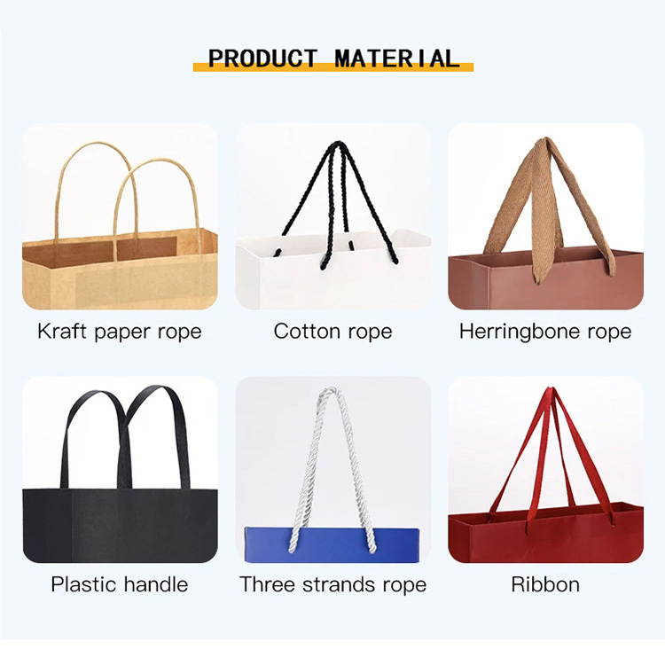 Black Jewellery Paper Bag Retail Paper Shopping Bags With Handles