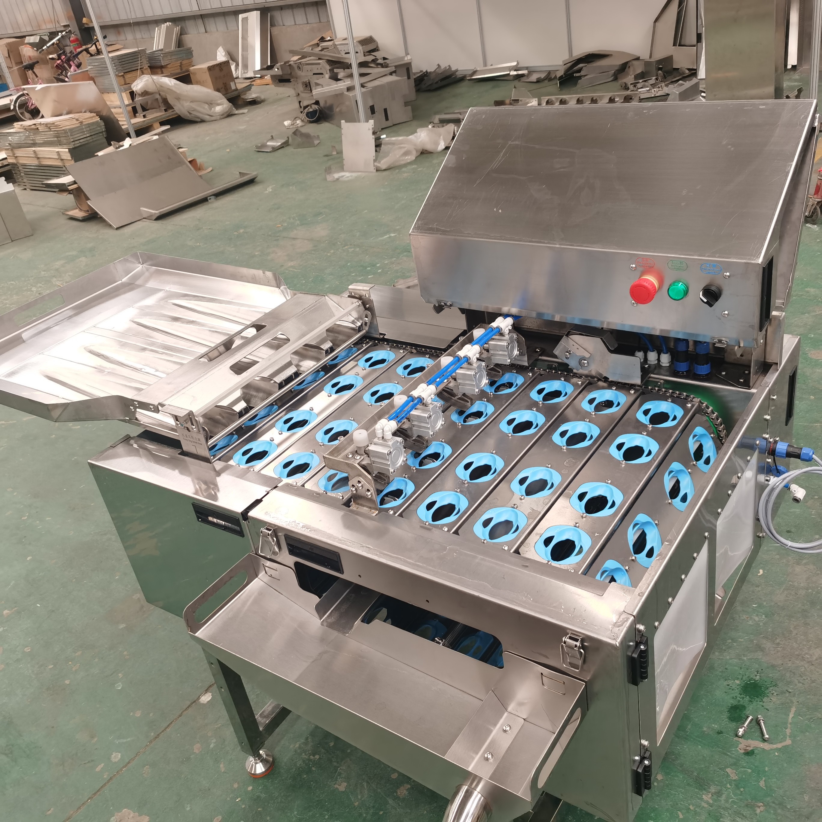 Four Rows Of Efficient Automatic Egg Knocking Machine Automation New Era