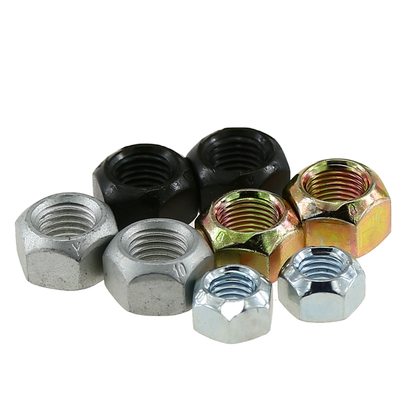 Competitive Zinc and Wax Finish DIN980V Grade4 Yellow Zinc Plated UNC UNF All-Metal Prevailing Torque Type Hexagon Nuts